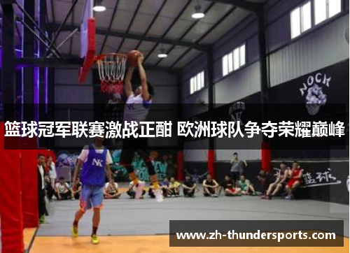 篮球冠军联赛激战正酣 欧洲球队争夺荣耀巅峰