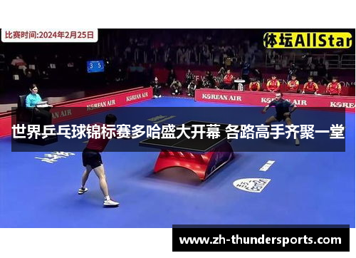 世界乒乓球锦标赛多哈盛大开幕 各路高手齐聚一堂